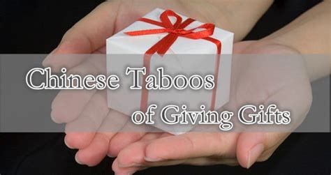 what are taboos in gift giving in china